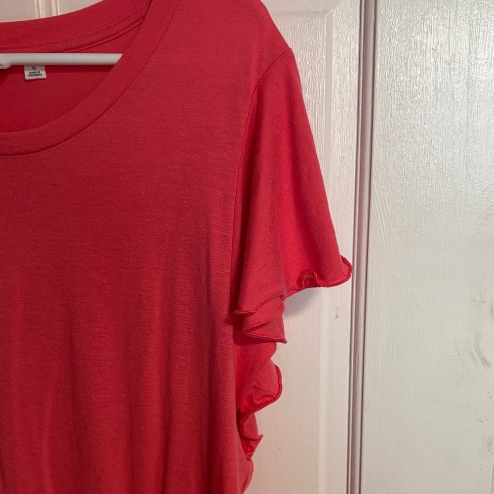 GAP Coral Ruffle Sleeve Midi Dress - Picture 4 of 7